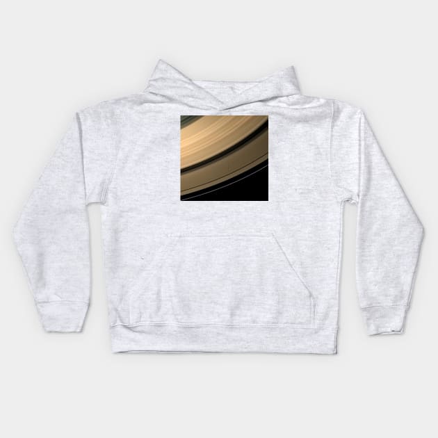 Saturn's rings at equinox, Cassini image (C012/2505) Kids Hoodie by SciencePhoto